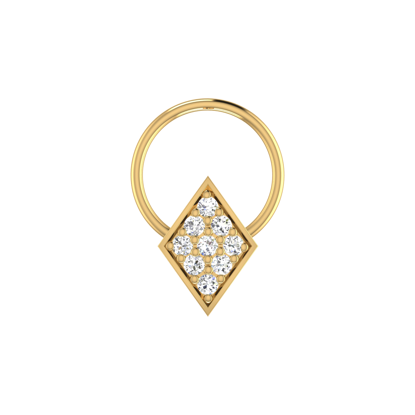 0.06 Carat Natural Diamond Nose Pin - HI Color, VS-SI Clarity.